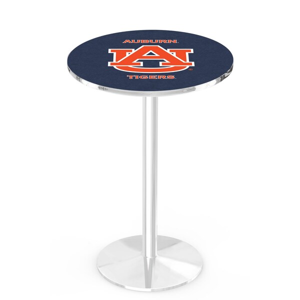 42" Chrome Auburn Pub Table